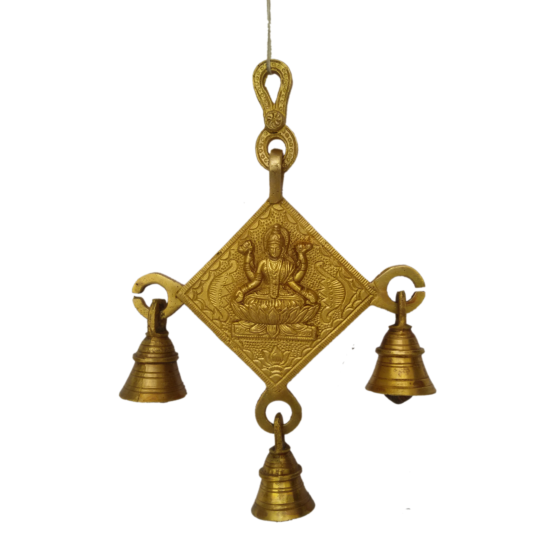 Brass Goddess Laxmi Bell Hanging KBH04879