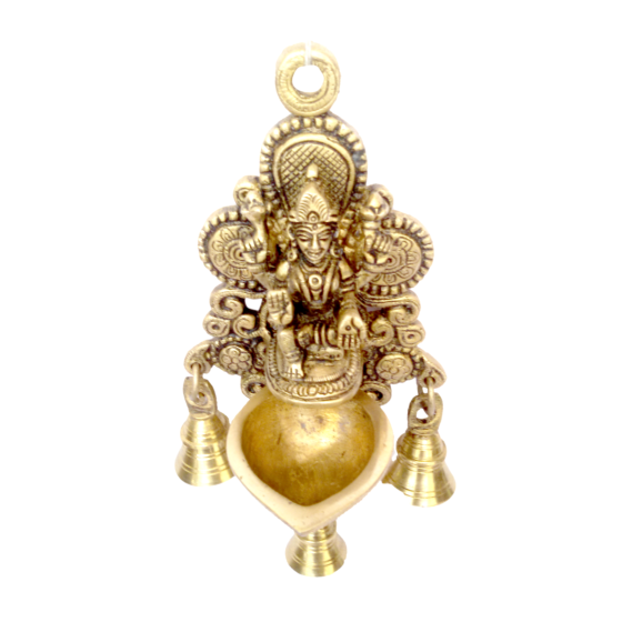 Brass Laxmi Divi Bell Wall Hanging KBH04881