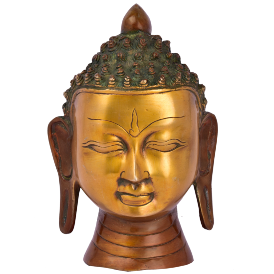 Brass Buddha Face Wall Hanging KBH04953