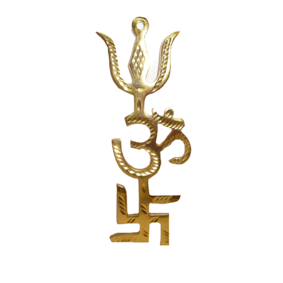 Brass Tridev Wall Hanging KBH04992