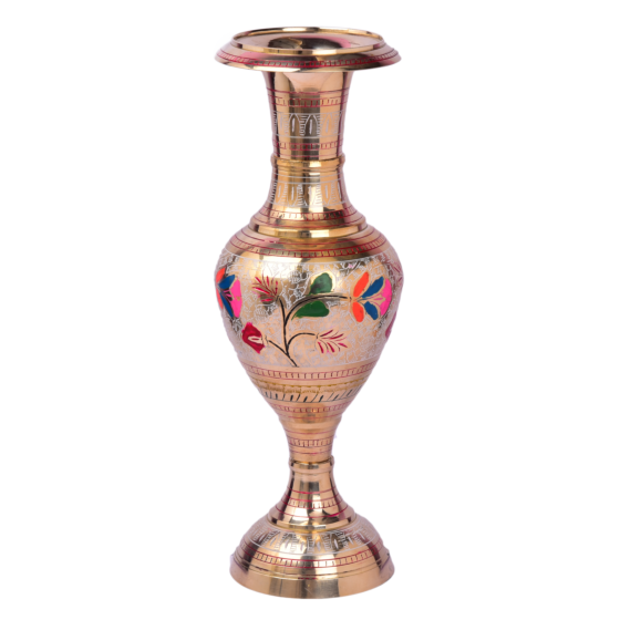 Brass Colour Design Pot Big KBH05017 