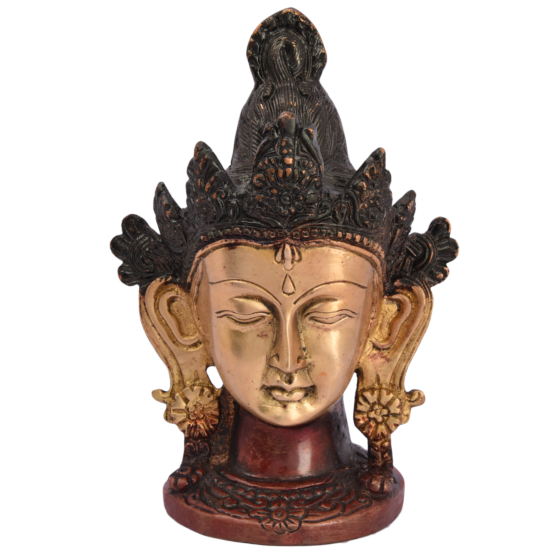 Brass Gautam Buddha Face KBH05096