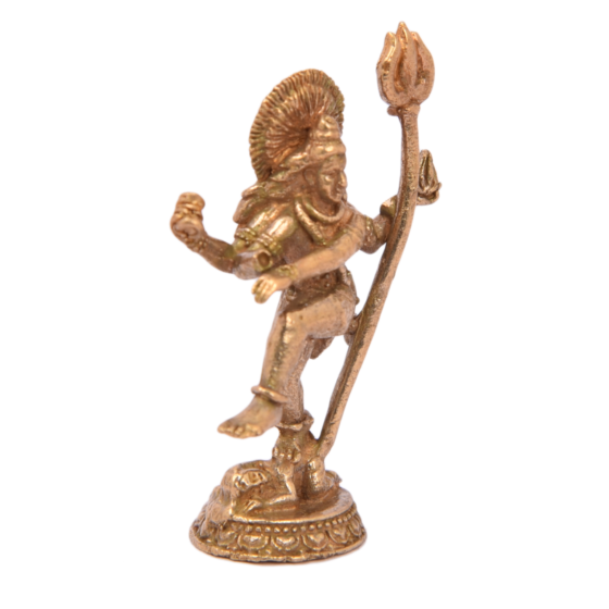 Brass Dancing Shiv Mini Moorti Idol KBH05112