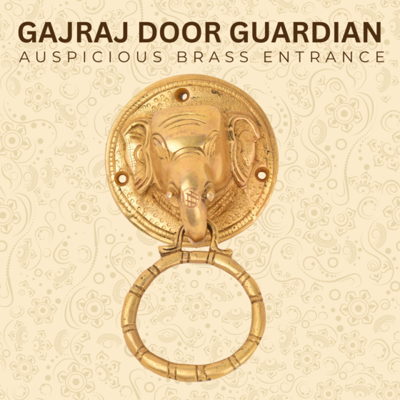 Brass Elepanth face Door Noker  KBH05174