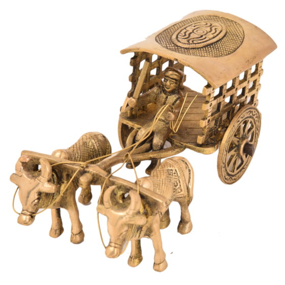 Brass Ox Cart Showpiece KBH05180 