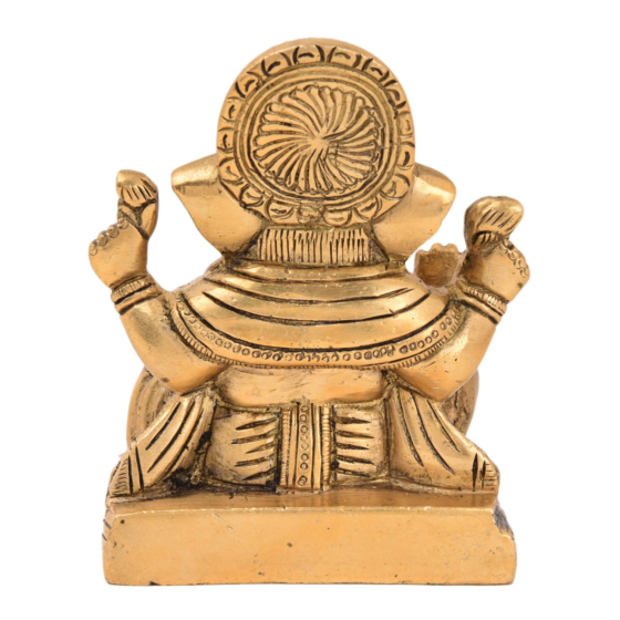 Brass Ganesh sitting | KBH05181