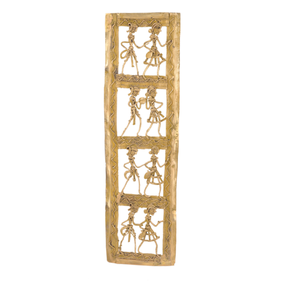 Brass Male,Female Wall Hanging Mid Bastar Art KBH05208
