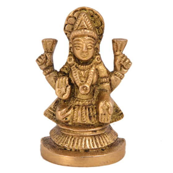 Brass Laxmi Small Idol KBH05301