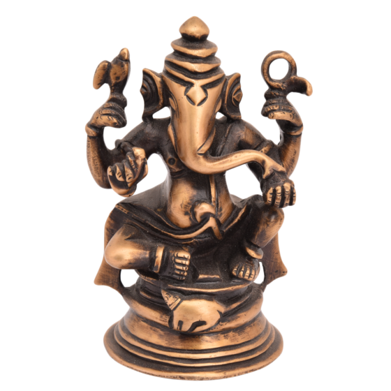 Brass Ganesh Idol KBH05324