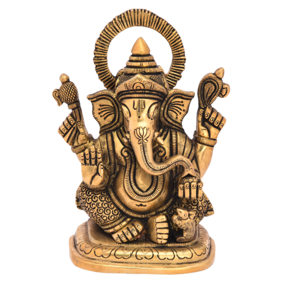 Brass Ganesh Idol KBH05398