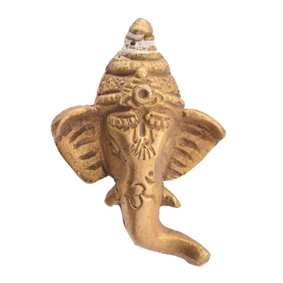 Brass Ganesh Face Wall Hanging KBH05434