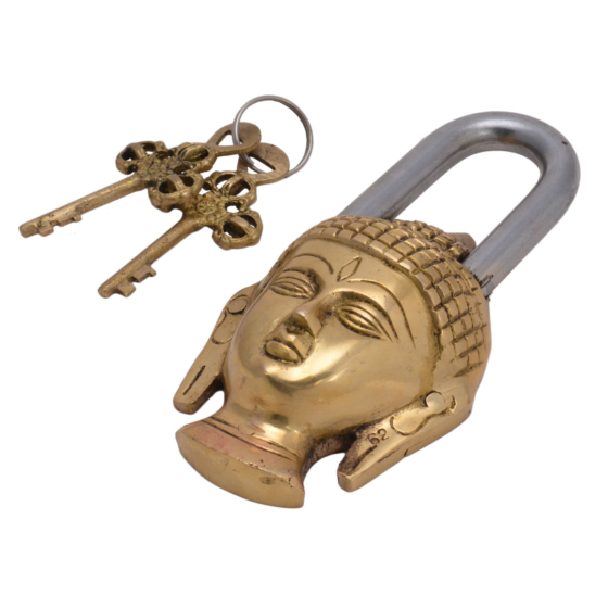 Brass buddha lock KBH05598