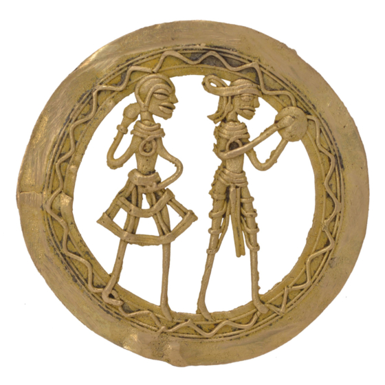 Brass Bastar Art Round Frame KBH05684