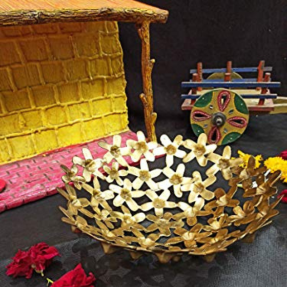 Brass Flower Bowl KBH05810