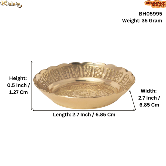 Brass Dish for Puja KBH05995