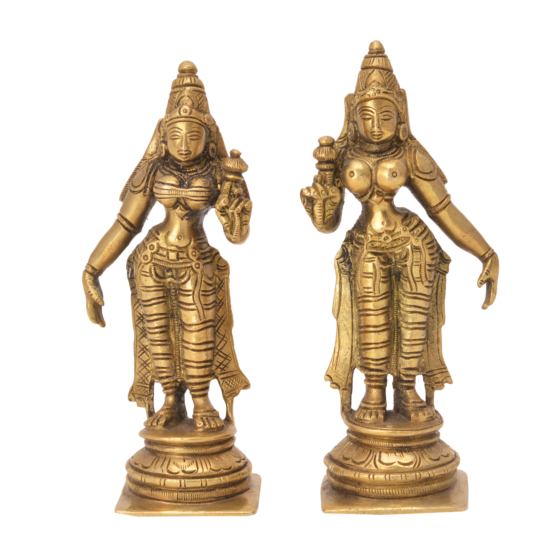 Brass Riddhi Siddhi Statues KBH06116