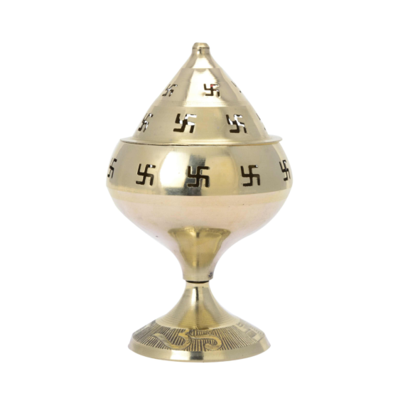 Brass Swastik Diya KBH06264