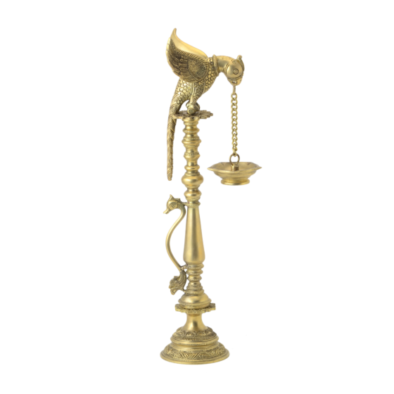 Brass Parrot Diya KBH06372