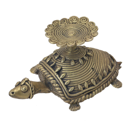 Brass Bastar Art Candle Stand KBH06454