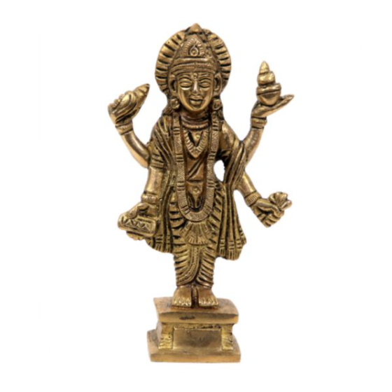 Brass Lord Dhanvantari Idol KBH06494