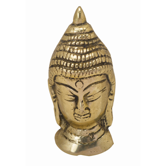 Brass Small Buddha Face Idol KBH06506