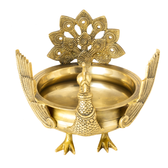 Brass Peacock Uruli Bowl KBH06552