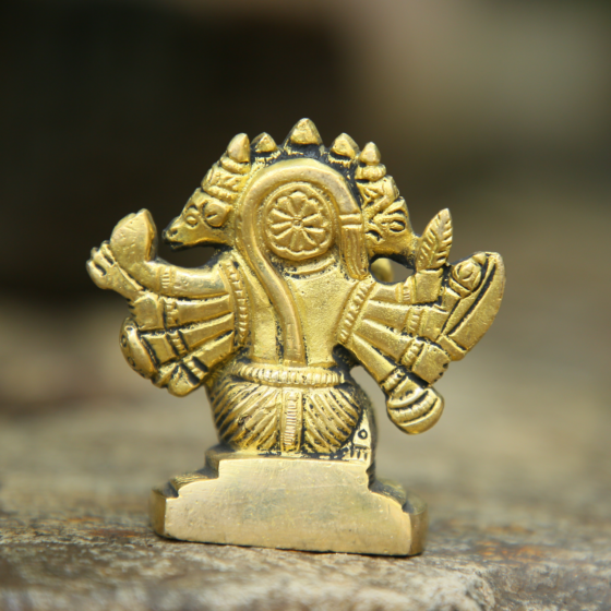 Brass Panchmukhi Hanuman Idol KBH06640