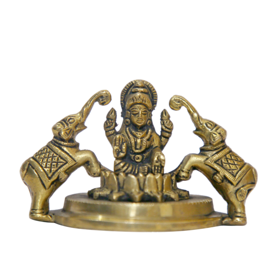 Brass Gaja Lakshmi Idol KBH06701