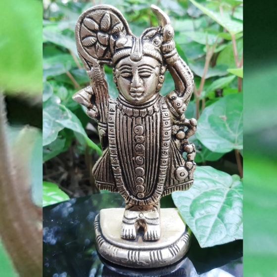 Brass Shrinath Ji Idol 4 Inch KBH06729