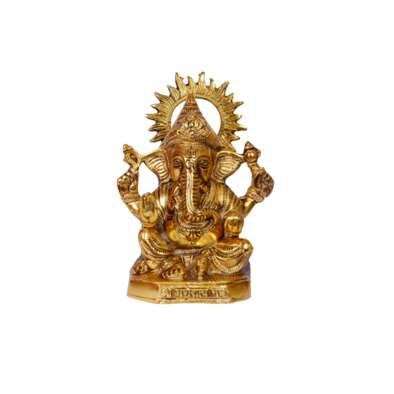Brass Ganesha Small Statue Idol KBH06770