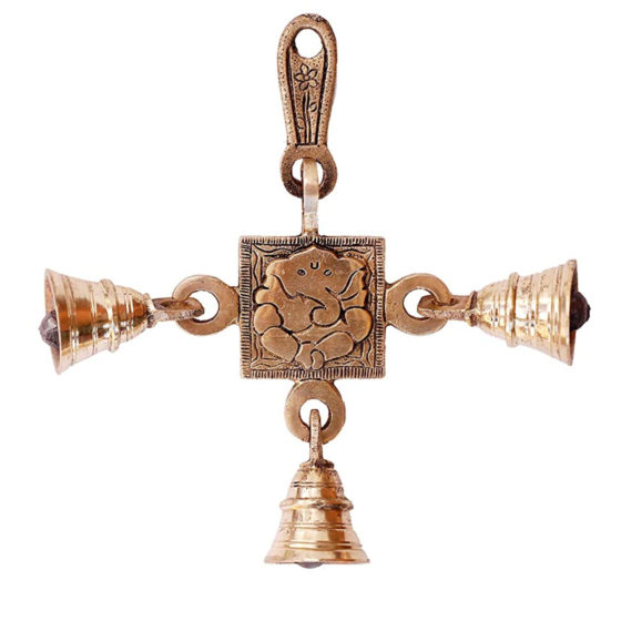 Brass Ganesha Bell Hanging KBH06859