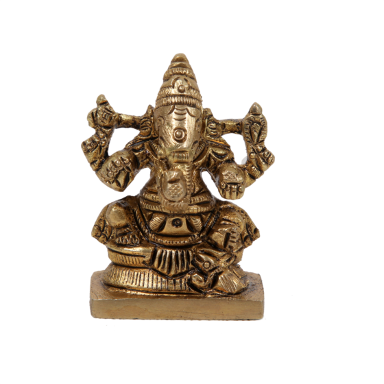 Brass Ganesha Small Idol KBH06897