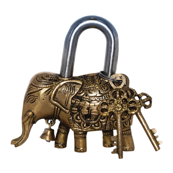 Brass Elephant Lock KBH06934
