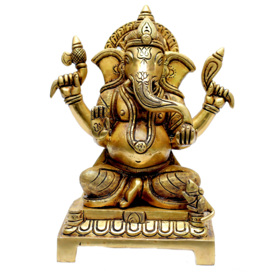 Brass Ganesha Idol KBH06999