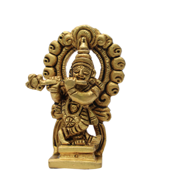 Brass Kaman Krishna Idol KBH07035