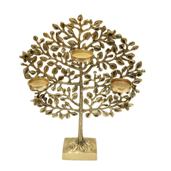 Brass Tree Candle Stand 13 Inch KBH07085