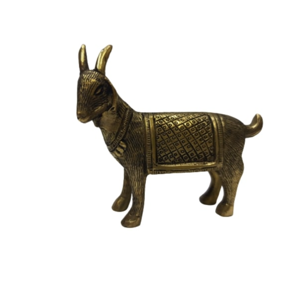 Brass Goat Statue KBH07110