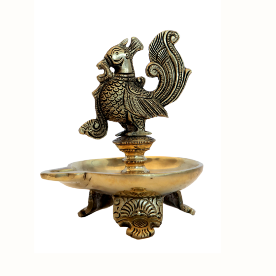 Brass Peacock Divi KBH07142