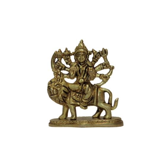 Brass Ambe Maa Statue with Base KBH07181