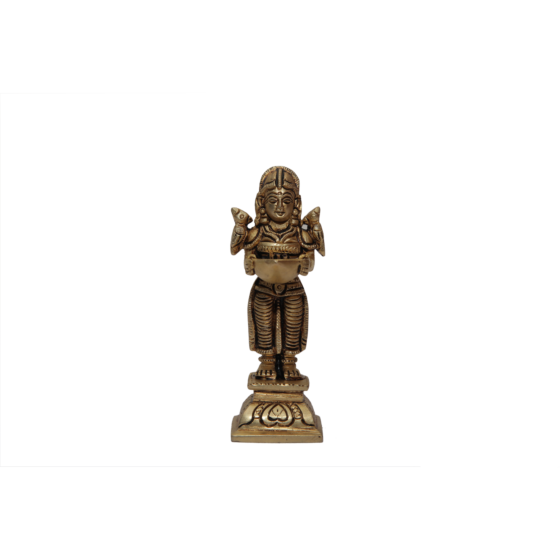 Brass Deep Lady Small Diya KBH07195
