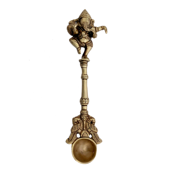Brass Ganesh Handle Anchmani KBH07262
