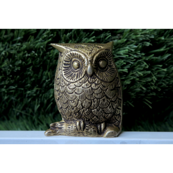 Brass Owl Figurine KBH07308