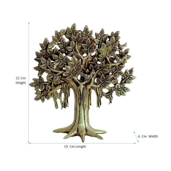 Brass Table Standing Medium 1 Tree KBH07329