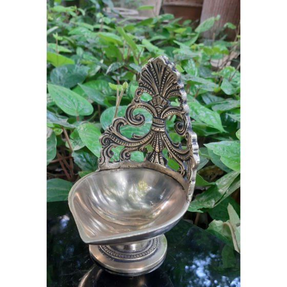 Brass Diya with Bell BH07334