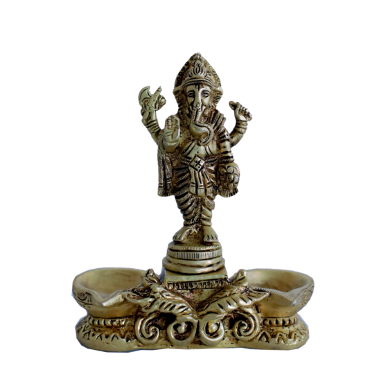 Brass Ganesh Diya KBH07335