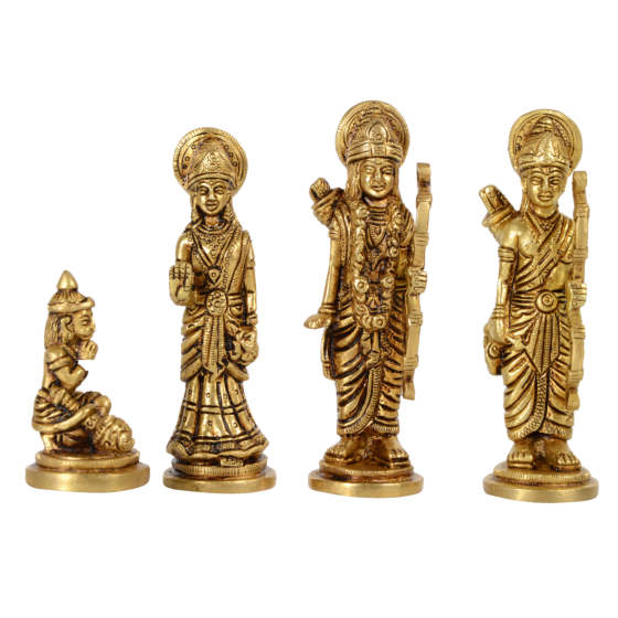 Brass Ram Darbar Set Idol KBH07359