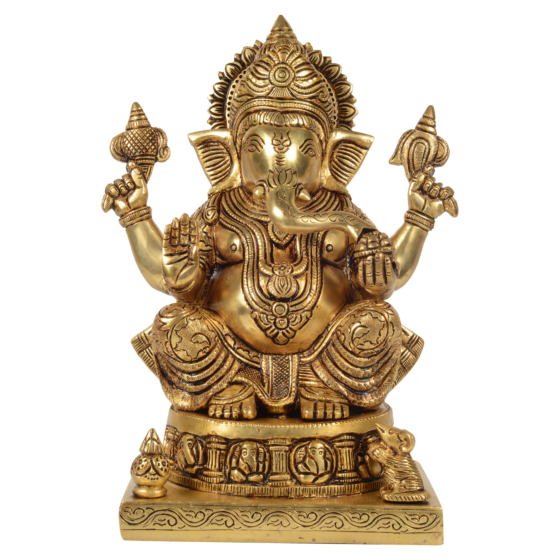 Brass AshtaVinayaka Ganesh Idol KBH07374