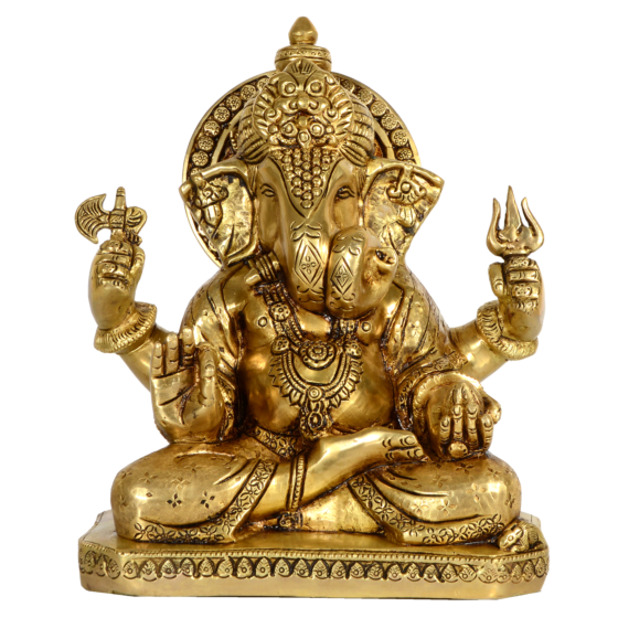 Brass Dadgu Ganesh Idol KBH07388