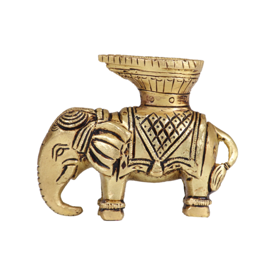 Brass Elephant Diya KBH07417