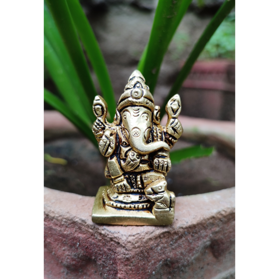 Brass Medium Lord Ganesha Idol KBH07436